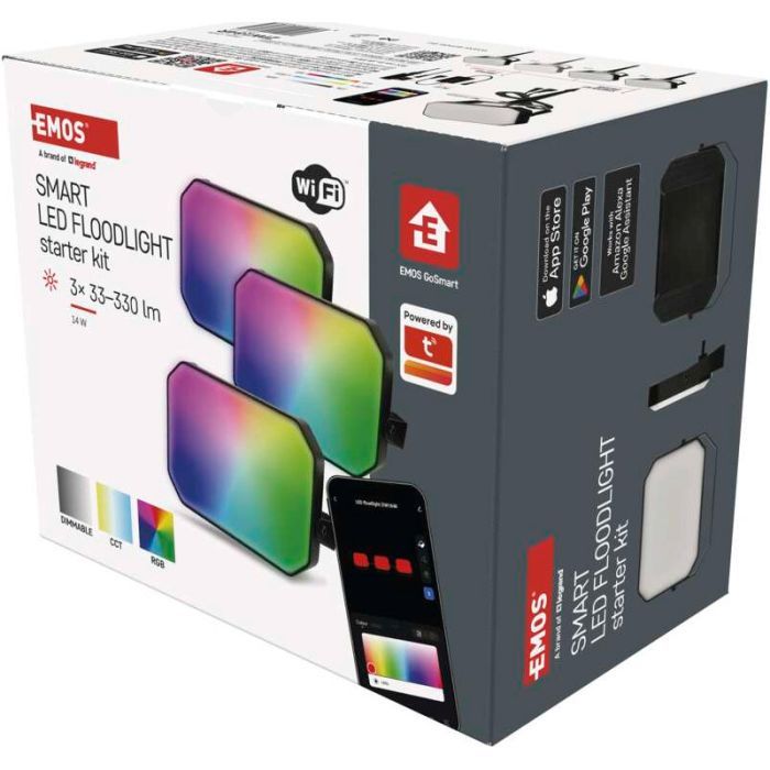 Прожектор EMOS ZIW184R 3шт 14 Вт RGBIC WIFI (ZIW184R) изображение 10