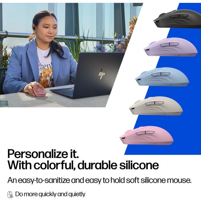 Мышка HP 400 Quiet Wireless/Bluetooth Purple (AZ7B7AA) изображение 7