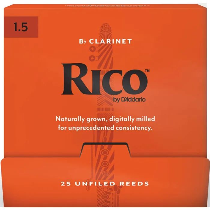 Трость для кларнета D'Addario Rico - Bb Clarinet #1.5 - 25 Box (RCA0115-B25)