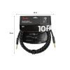 Инструментальный кабель Fender Cable Deluxe Series 10' Black Tweed (228466) изображение 2