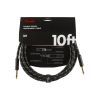 Инструментальный кабель Fender Cable Deluxe Series 10' Black Tweed (228466)
