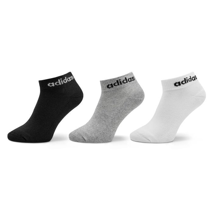 Носки Adidas C LIN ANKLE IC1304 3P білий, чорний, сірий S (37-39) (4066746450987)