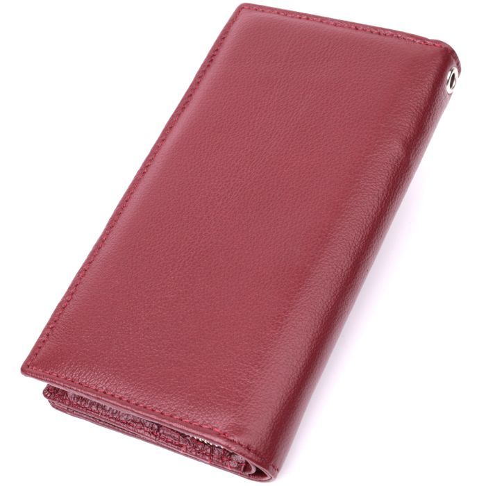 Гаманець ST Leather З натуральної шкіри Бордовий (22534) зображення 2