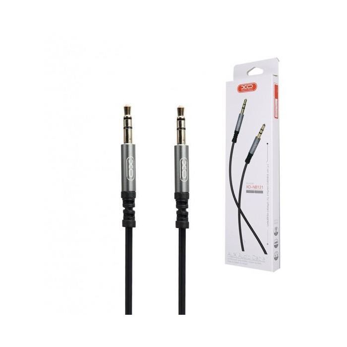 Кабель мультимедийный 3.5mm M to 3.5mm M 1.0m black XO (XO-NB121) изображение 4