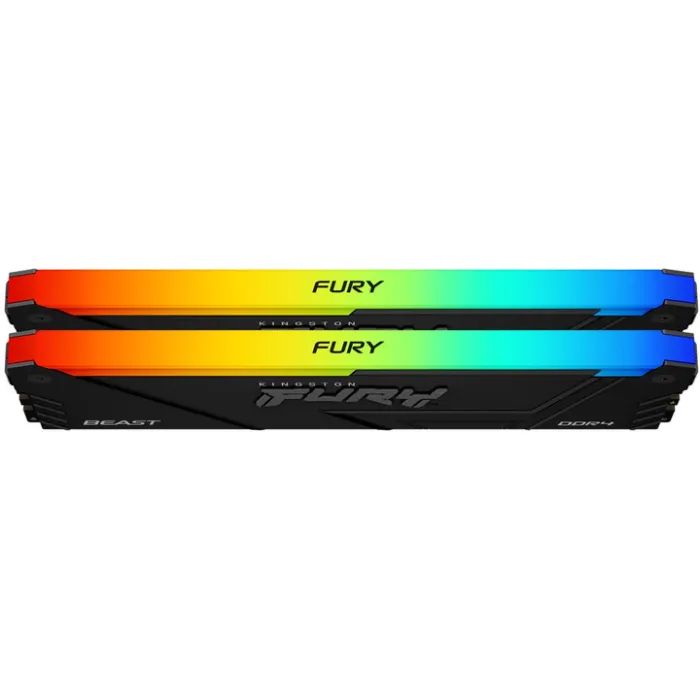 Модуль пам'яті для комп'ютера DDR4 32GB (2x16GB) 3200 MHz Beast RGB Black Kingston Fury (ex.HyperX) (KF432C16BB12AK2/32WP) зображення 2
