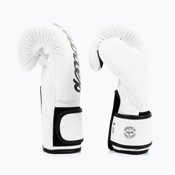 Боксерские перчатки Fairtex BGV14 White 10 унцій (бинти в комплекті) (BGV14_10oz_White) изображение 4
