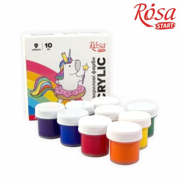 Акриловые краски Rosa START Unicorn 12 x10 мл (4823098531005) изображение 2