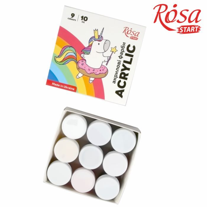 Акриловые краски Rosa START Unicorn 12 x10 мл (4823098531005) изображение 3