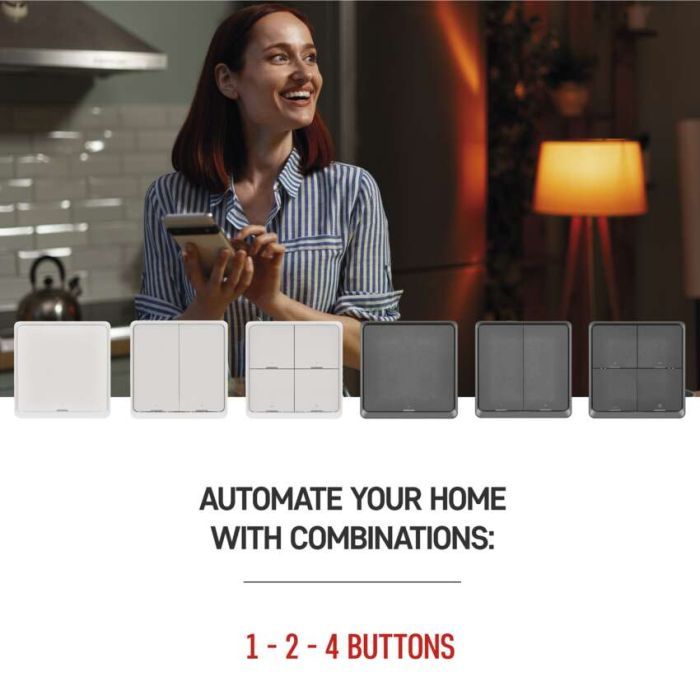 Розумний вимикач EMOS H5016 4 buttons ZigBee 3.0 Black (H5016) зображення 11