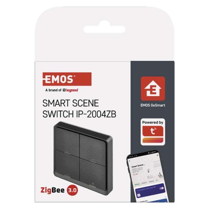 Розумний вимикач EMOS H5016 4 buttons ZigBee 3.0 Black (H5016) зображення 12