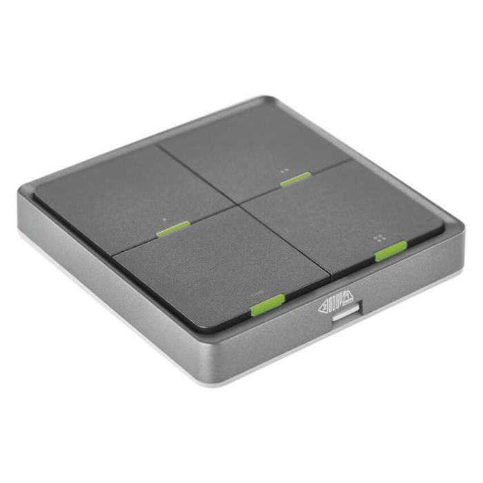 Розумний вимикач EMOS H5016 4 buttons ZigBee 3.0 Black (H5016) зображення 3