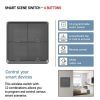 Розумний вимикач EMOS H5016 4 buttons ZigBee 3.0 Black (H5016) зображення 9