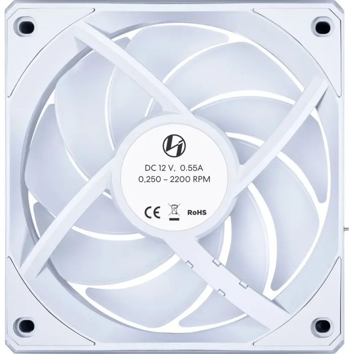 Кулер для корпуса Lian Li Uni Fan CL WIRELESS 120-3, White (G99.12CL1W3W.00) изображение 4