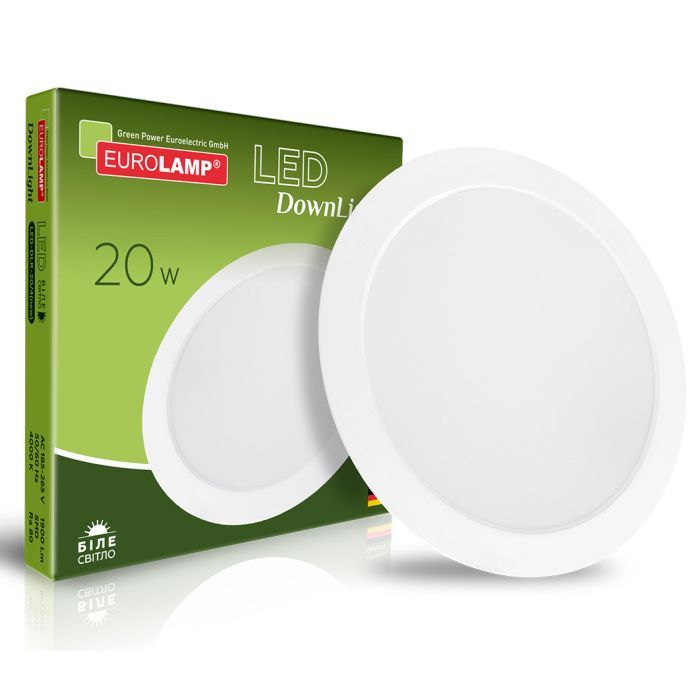 Світильник Eurolamp Downlight NEW 20W 1900lm 4000K (LED-DLR-20/4(new))