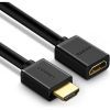 Кабель мультимедийный HDMI M to HDMI F 1.0m HD107 black Ugreen (10141) изображение 3