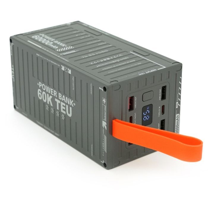 Батарея универсальная Remax 60000mAh, PD/20W, QC/22.5W, Gray (RPP-609G) изображение 2