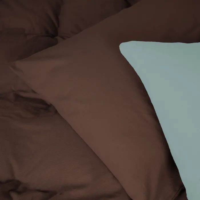 Постельное белье MirSon 006-003 Menthol/Brown Фланель 2x143x210 Семейный (2200009661396) изображение 3