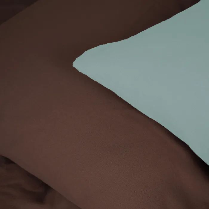 Постельное белье MirSon 006-003 Menthol/Brown Фланель 2x143x210 Семейный (2200009661396) изображение 4