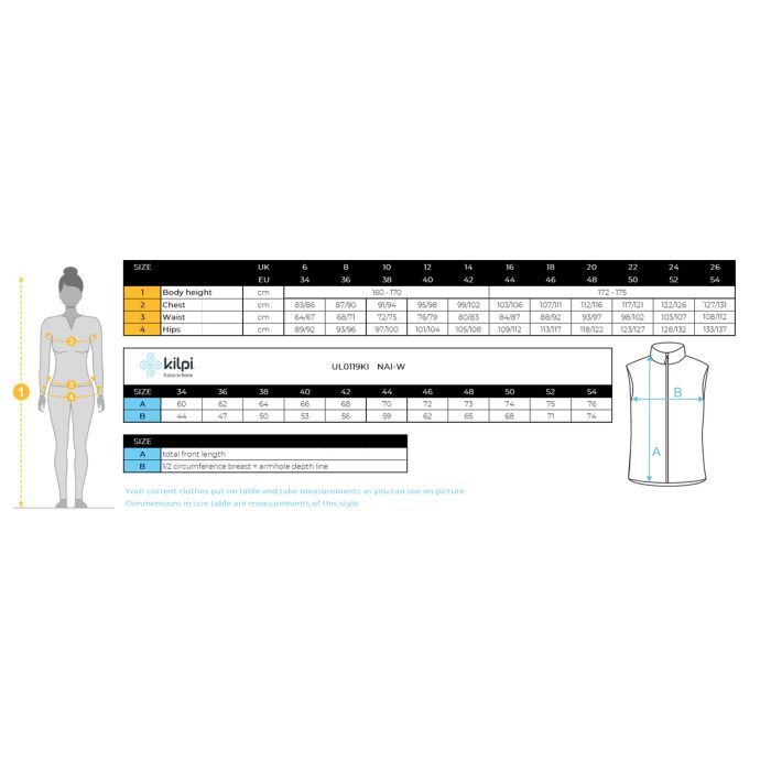 Жилет Kilpi UL0118 Nai-W Wmn black - 36 - чорний (024.0962) зображення 6