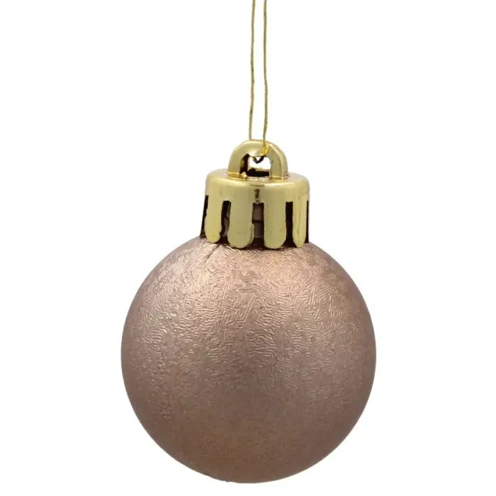 Ялинкова іграшка Chomik пластикові кульки, 16шт, 3 см, шампань (5900779893955_2) зображення 2