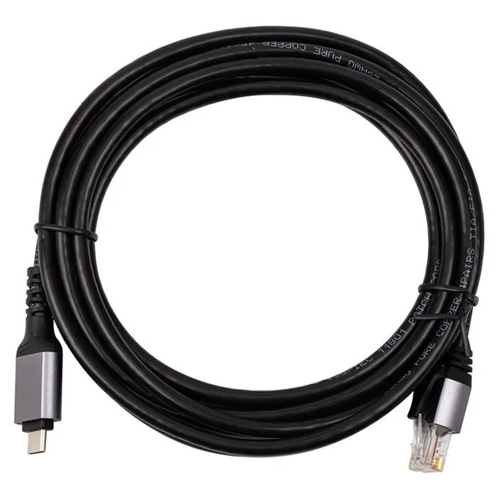 Дата кабель USB-C to RJ45 Ethernet 2.0m PowerPlant (CA914920)