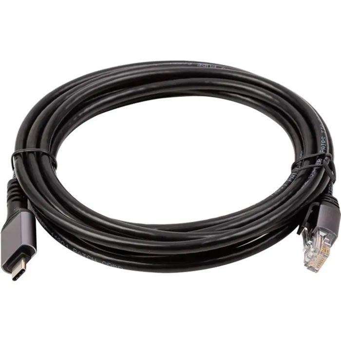 Дата кабель USB-C to RJ45 Ethernet 2.0m PowerPlant (CA914920) изображение 2
