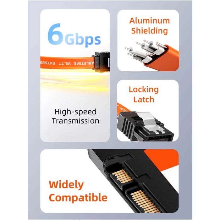 Кабель для передачи данных SATA III 0.5m Cabletime (CA915897) изображение 3