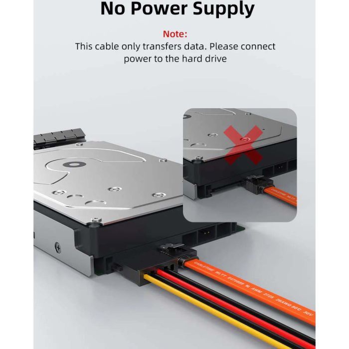 Кабель для передачи данных SATA III 0.5m Cabletime (CA915897) изображение 6