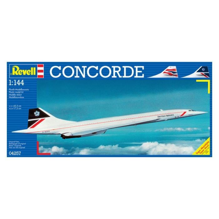 Сборная модель Revell Самолет Конкорд «British Airways», уровень 3, 1:144 (RVL-04257)