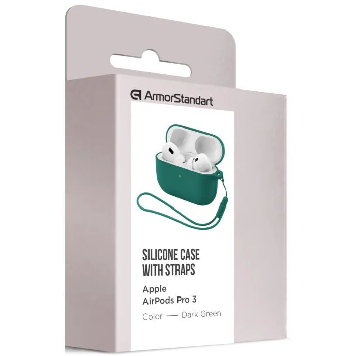 Чехол для наушников Armorstandart Silicone Case для Apple Airpods Pro 3 Black (ARM88291) изображение 2
