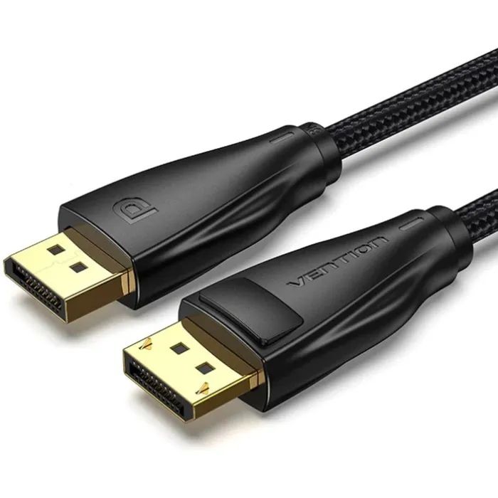 Кабель мультимедійний DisplayPort M to DisplayPort M 1.0m 8K60Hz black Vention (HCCBF)