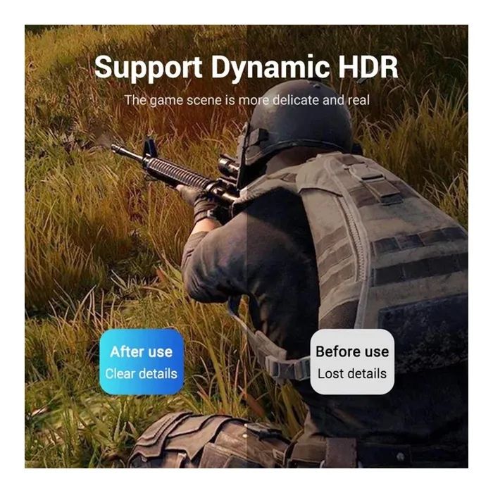 Кабель мультимедійний DisplayPort M to DisplayPort M 1.0m 8K60Hz black Vention (HCCBF) зображення 7