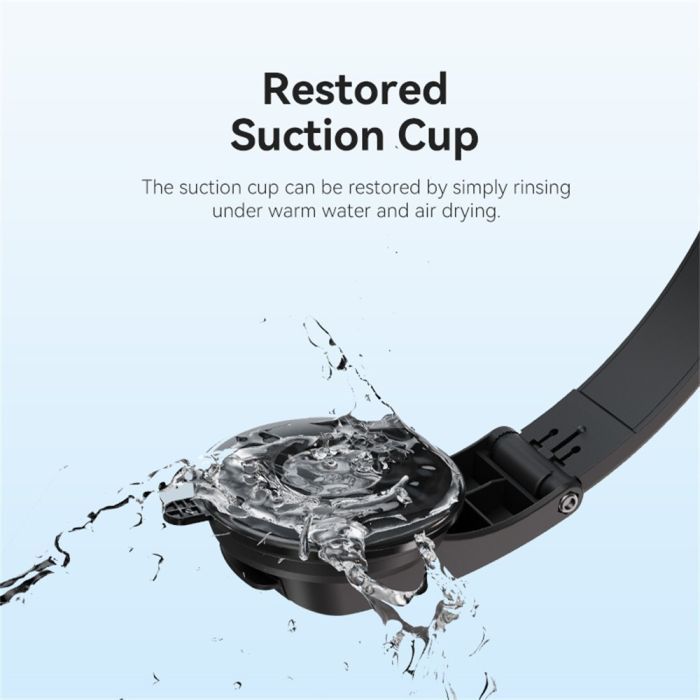 Универсальный автодержатель Vention 4.7-7.2" зажим One Touch, присока, черный (KSCB0) изображение 8