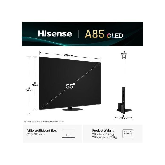 Телевізор Hisense 55A85Q зображення 7