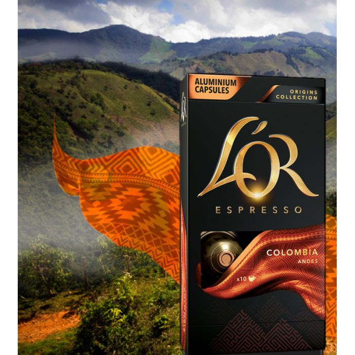 Кава L'OR Espresso Colombia сумісні з Nespresso 100% Арабіка в капсулах 10 шт (8711000360613) зображення 3
