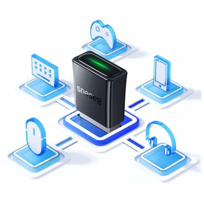 Bluetooth-адаптер Baseus BA07 (ZJBA010001) зображення 8