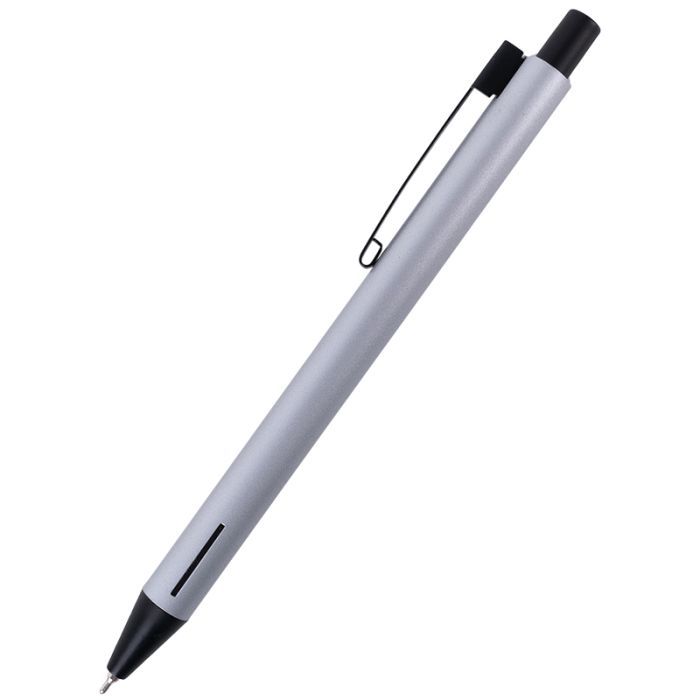 Ручка масляна Axent автоматична Prime, корпус срібний, синій (AB1103-34-02-A)