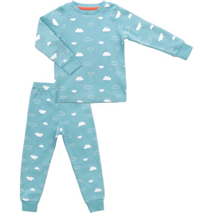 Пижама детская Bibaby с тучками (59702-92G-mint)