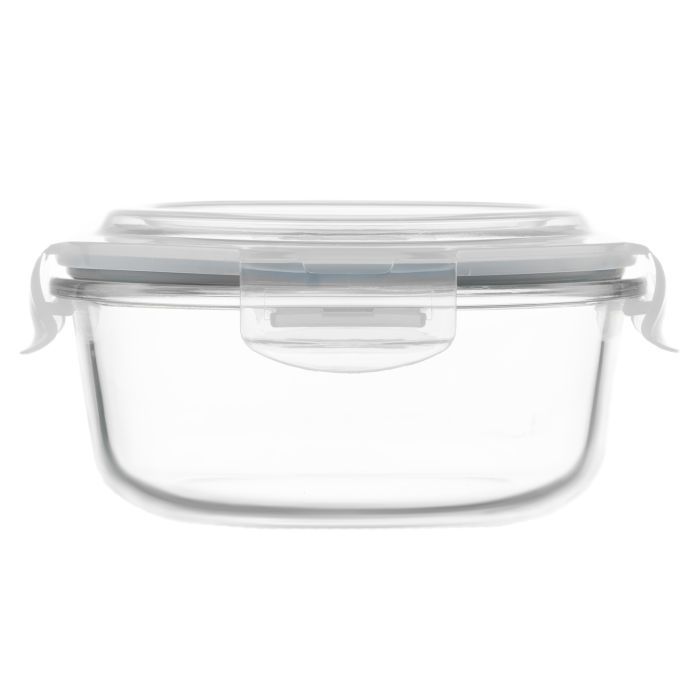 Харчовий контейнер Ardesto Gemini круглий, 0.4л, боросилікатне скло, прозорий (AR1240BRD) зображення 5