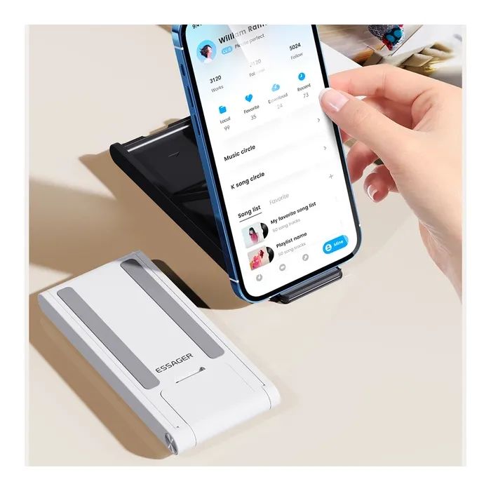 Підставка до планшета та телефона Moonlight Box Desk Stand White Essager (EZJZM-YGBH02-Z) зображення 2