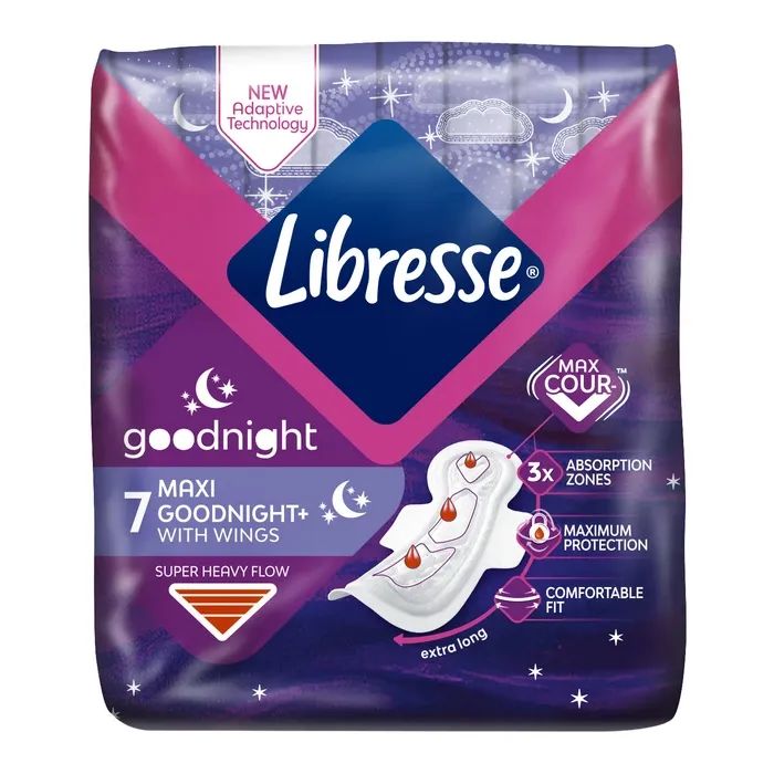 Гигиенические прокладки Libresse Maxi Goodnight 7 шт. (7322540823356)