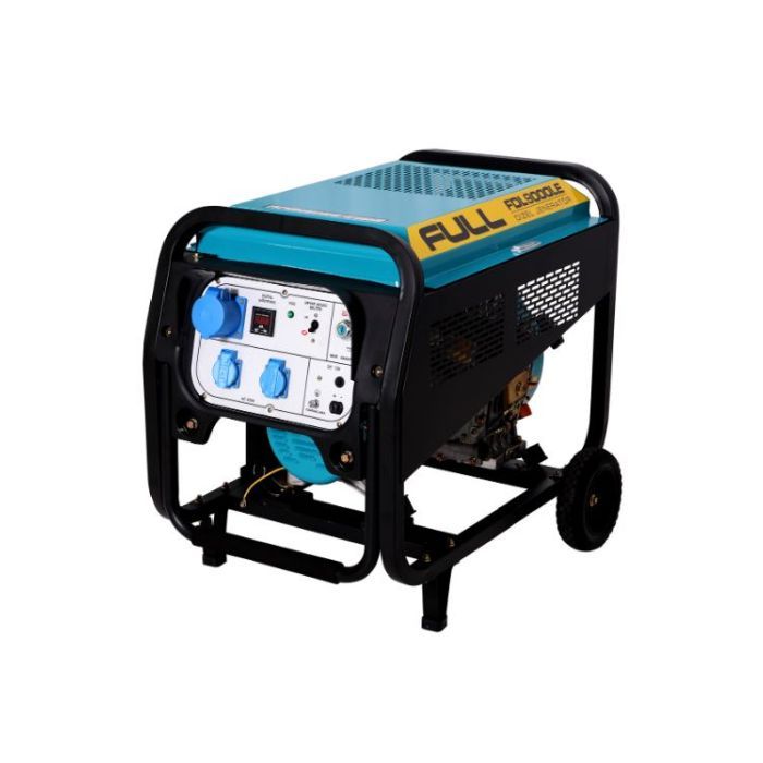 Генератор FULL дизельний FDL9000LE, 230V, 50Hz, 6.8kW, 12,5 л, 2л/год, ручний/електростартер (без АКБ) (FDL9000LE)