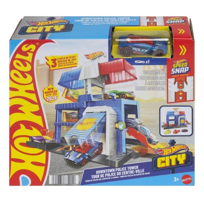 Автотрек Hot Wheels City Поліцейська вежа в місті (JHL74) зображення 5
