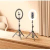 Набор блогера RTAKO ZJ-ZBT01 Live Streaming Stand with Ring Light and Floor Tripod (6942063215400) изображение 4