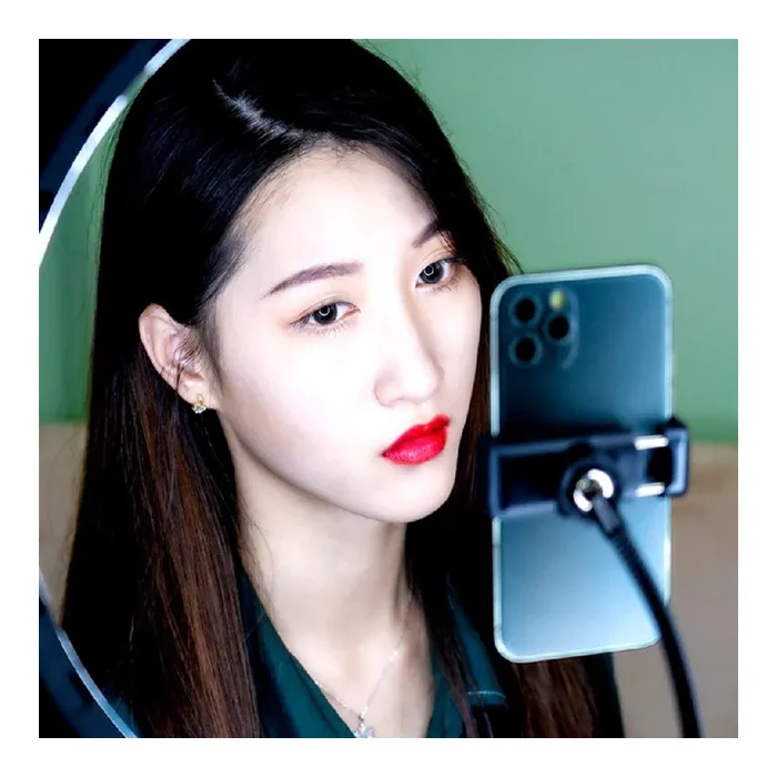 Набор блогера RTAKO ZJ-ZBT01 Live Streaming Stand with Ring Light and Floor Tripod (6942063215400) изображение 5