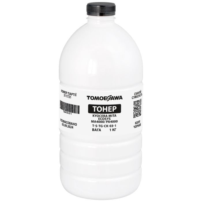 Тонер Kyocera Mita Ecosys MA4000/PA4000, 1 кг Tomoegawa (TSM-CK-03-1)