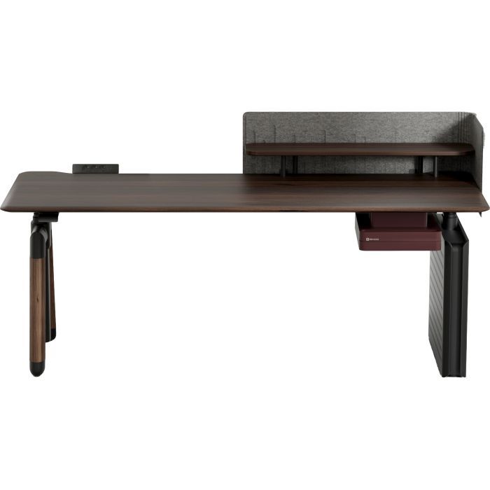 Компьютерный стол Sihoo с электрорегулировкой высоты D07 1.8m Walnut/Black (D07A-101/D07J-101-AB/D07-P) изображение 2