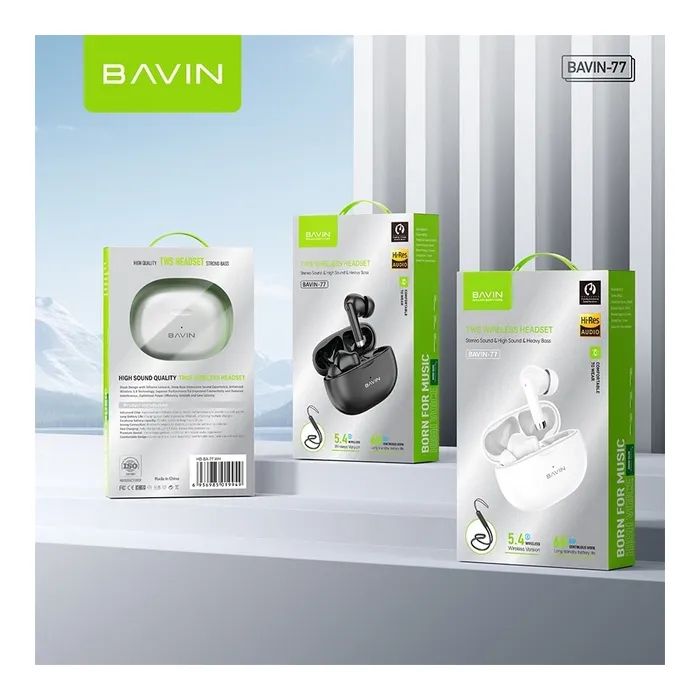Наушники BAVIN BAVIN-77 Hi-Res White (HB-BA-77 WH) изображение 10
