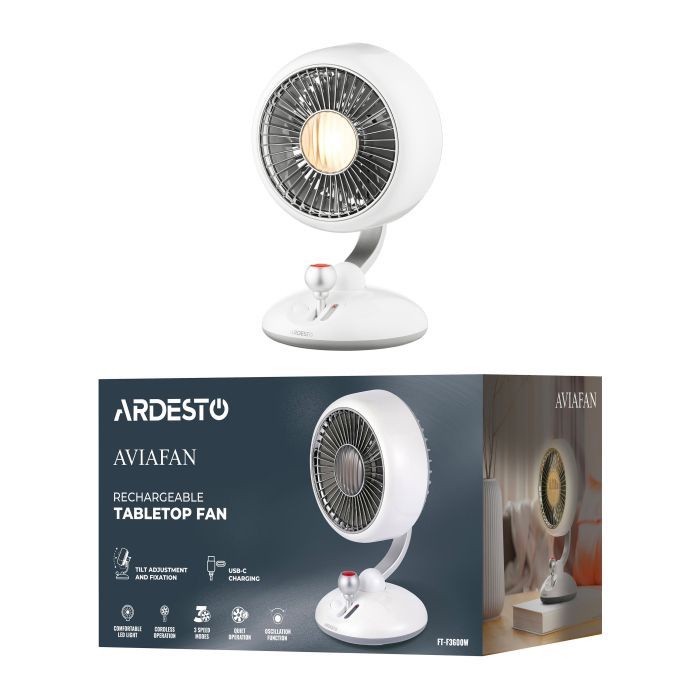 Вентилятор Ardesto FT-F3600W зображення 8