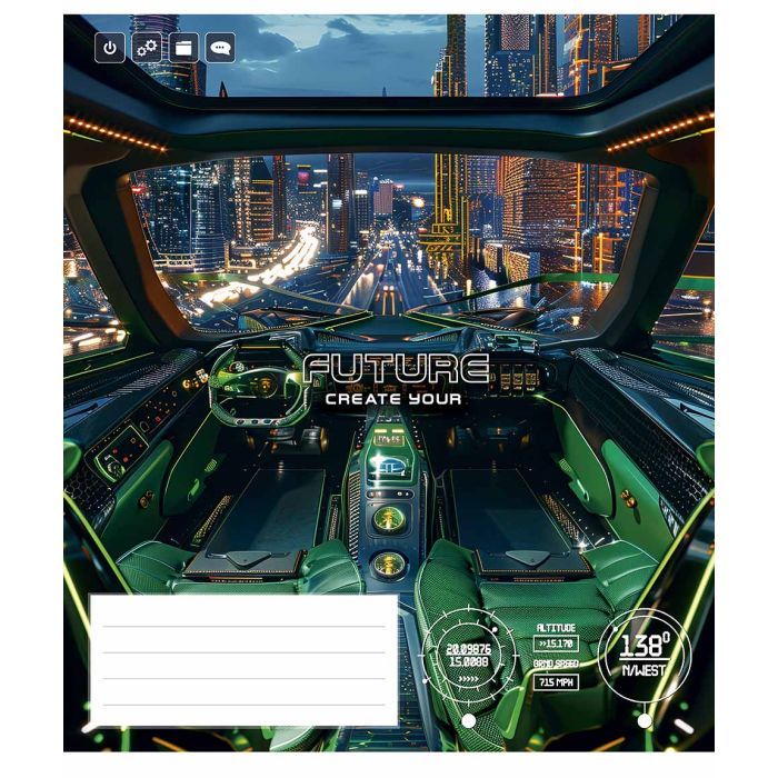 Тетрадь Школярик Create your future 36 листов линия (036-3474L) изображение 3